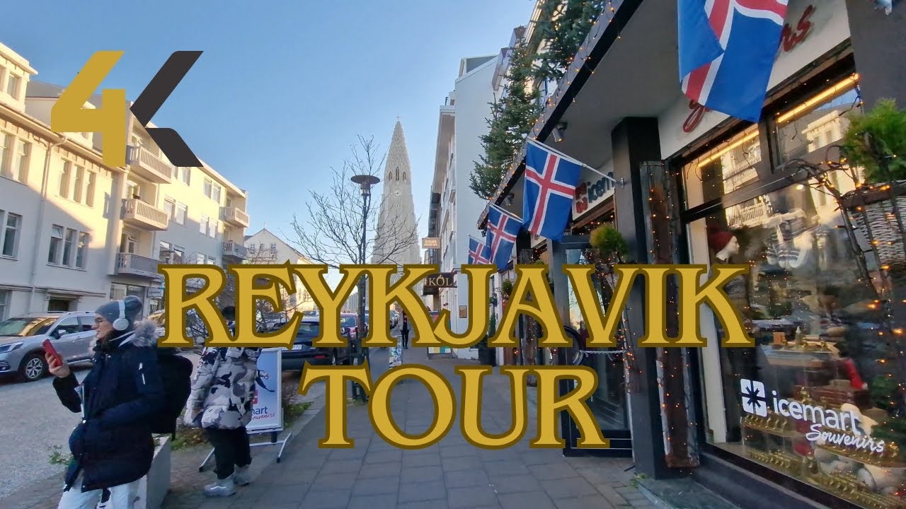 Iceland Reykjavik Walking Tour 4k