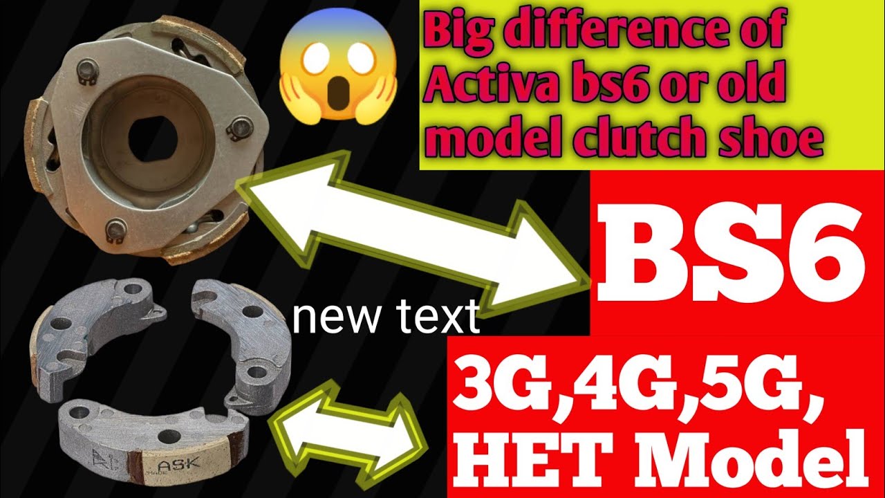 Activa bs6 clutch shoe unboxing and compare with Old modal activa clutch shoe #activa #activabs6