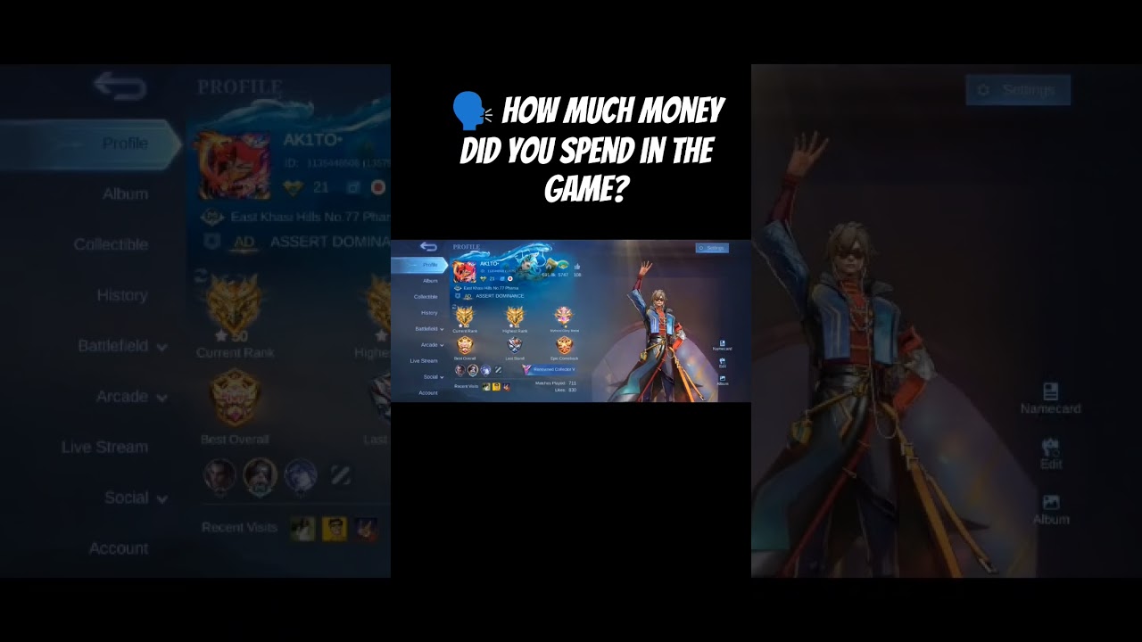 HOW MUCH I SPENT IN MY ACCOUNT? | ONLY 99 SKINS #mobilelegends #mlbb #MOBA55Creator
