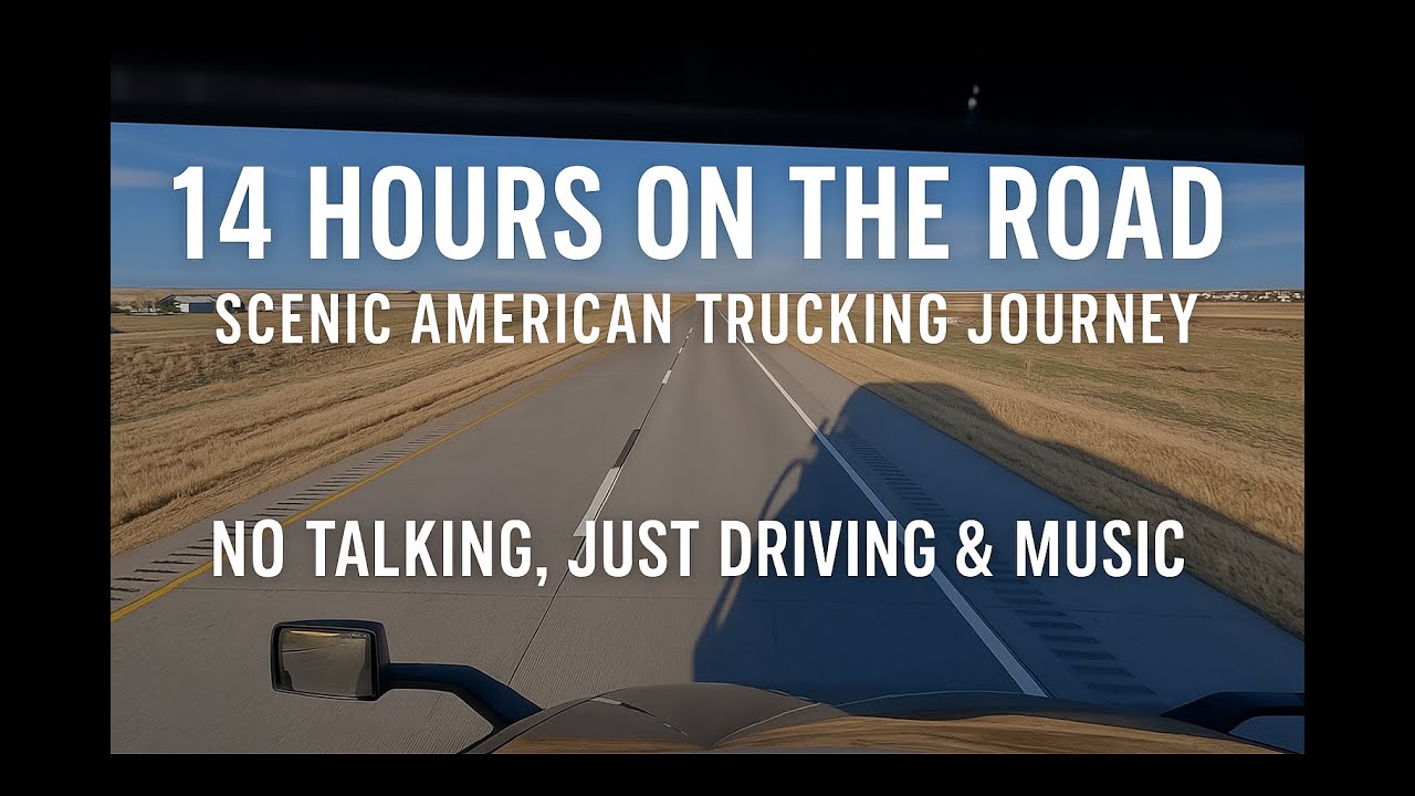 14 Hours on the Road: Scenic American Trucking Journey | Relaxing Truck POV, Just Driving & Music