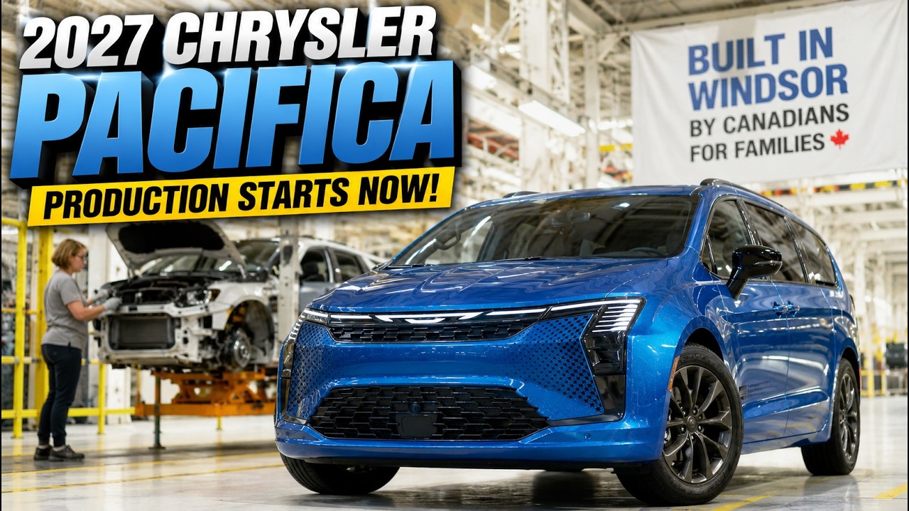 Подробности о масштабном запуске производства Chrysler Pacifica 2027 года