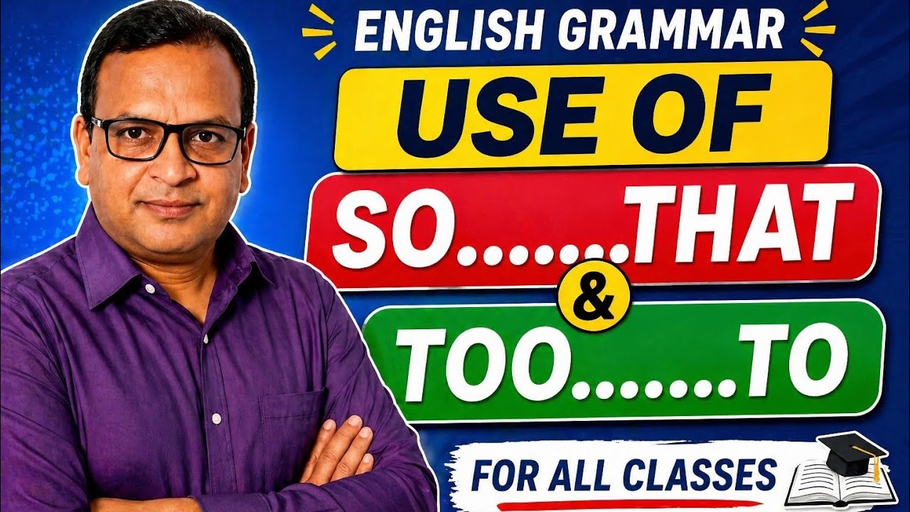 Use of so......that in complex sentence and too...to in simple sentence #English  with NG sir