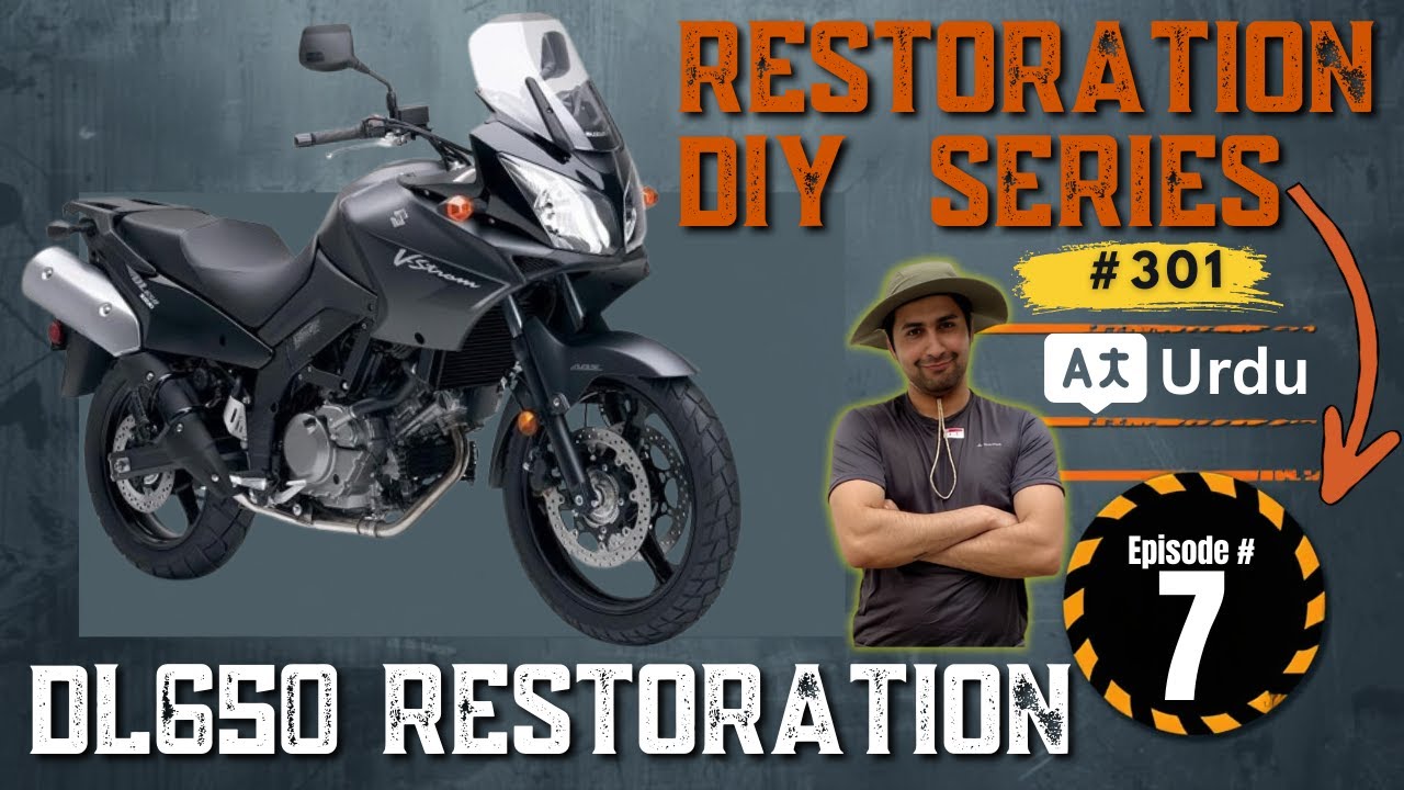 301 - Part 7 Suzuki DL650 V-Stroom 2008 / Restoration /NEW  RADIATOR STEAL GUARD 