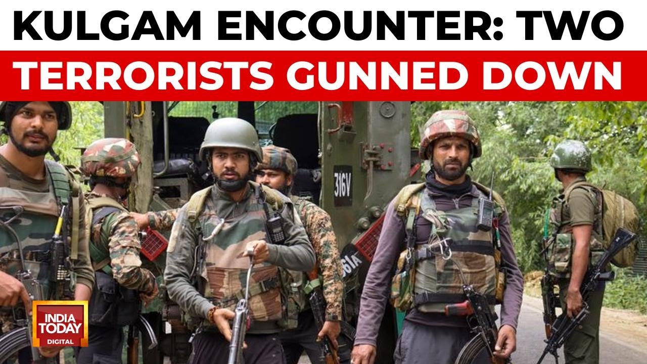 Kulgam Encounter: Forces Kill 2 Terrorists, Including Lashkar Commander; Search On For Third