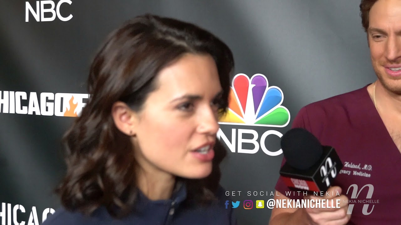 Nick Gehlfuss & Torrey DeVitto Have Fun With Nekia Nichelle On The #OneChicagoDay Red Carpet