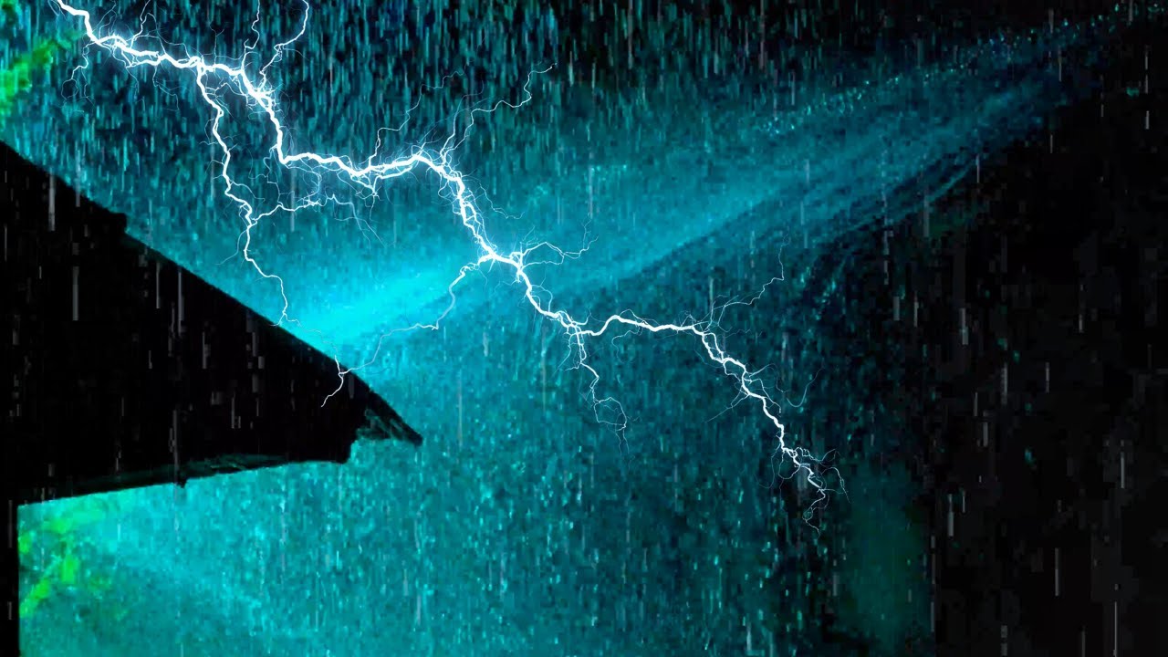 HEAVY RAIN AND THUNDER SOUNDS - DEEP SLEEP | Thunderstorm for Sleeping -sothing rain drops# 10