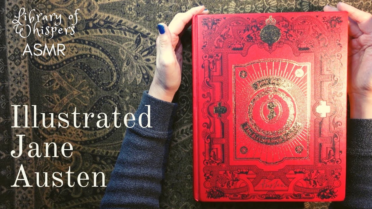 ASMR | Huge Jane Austen Book!! Whispered Show & Tell - Beautifully Illustrated Volume - Page Turning