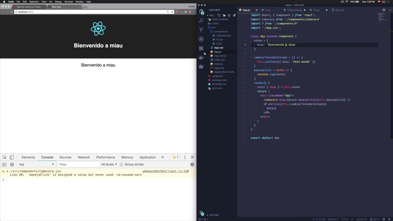 ReactJS: de cero a experto. Reutilizando componentes con estilos