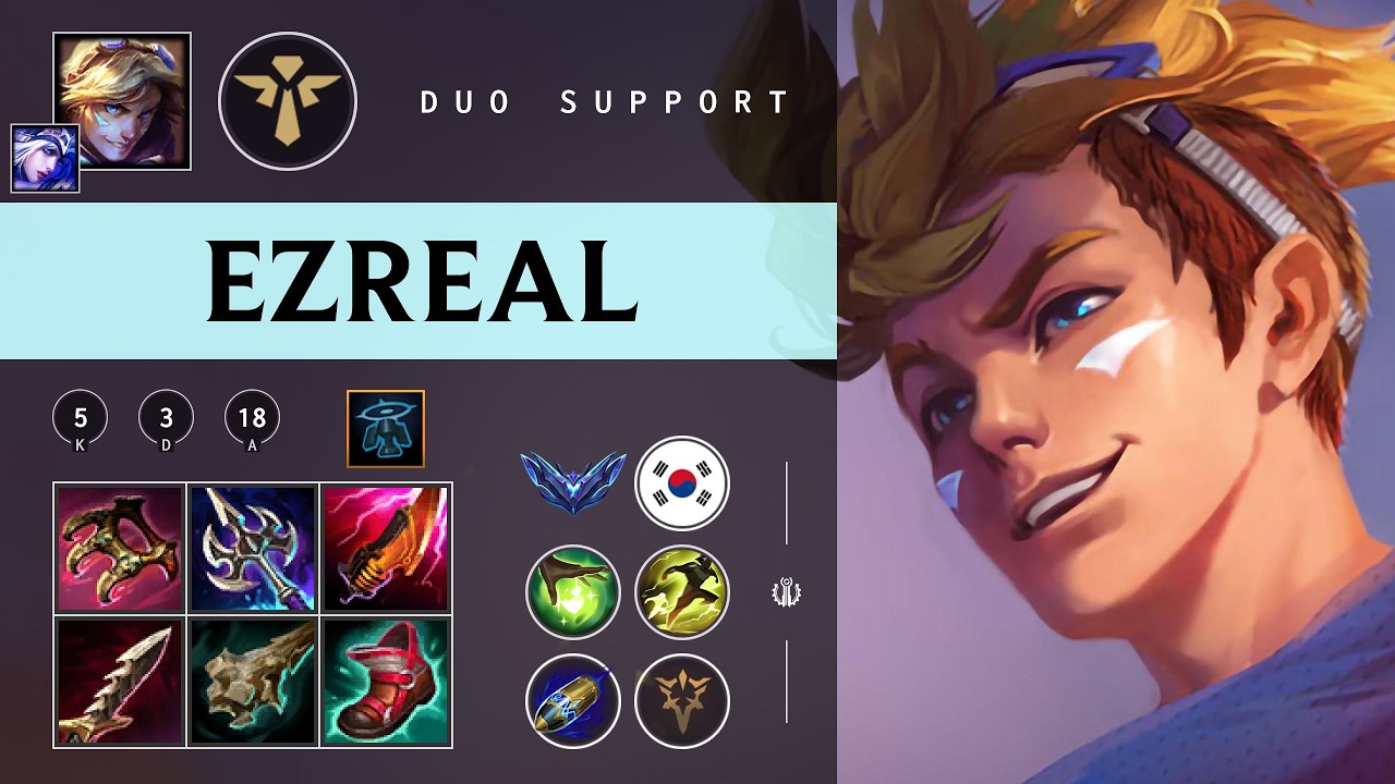 Ezreal Support vs Swain - KR Diamond Patch 26.04