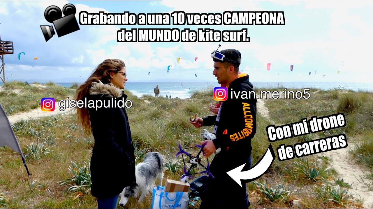 Grabando a una CAMPEONA DEL MUNDO con mi DRONE DE CARRERAS. (Gisela Pulido desde mi FPV drone) 4K
