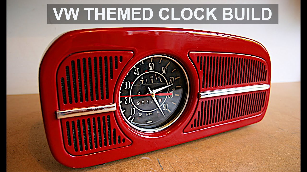 VW themed clock and bluetooth speaker build