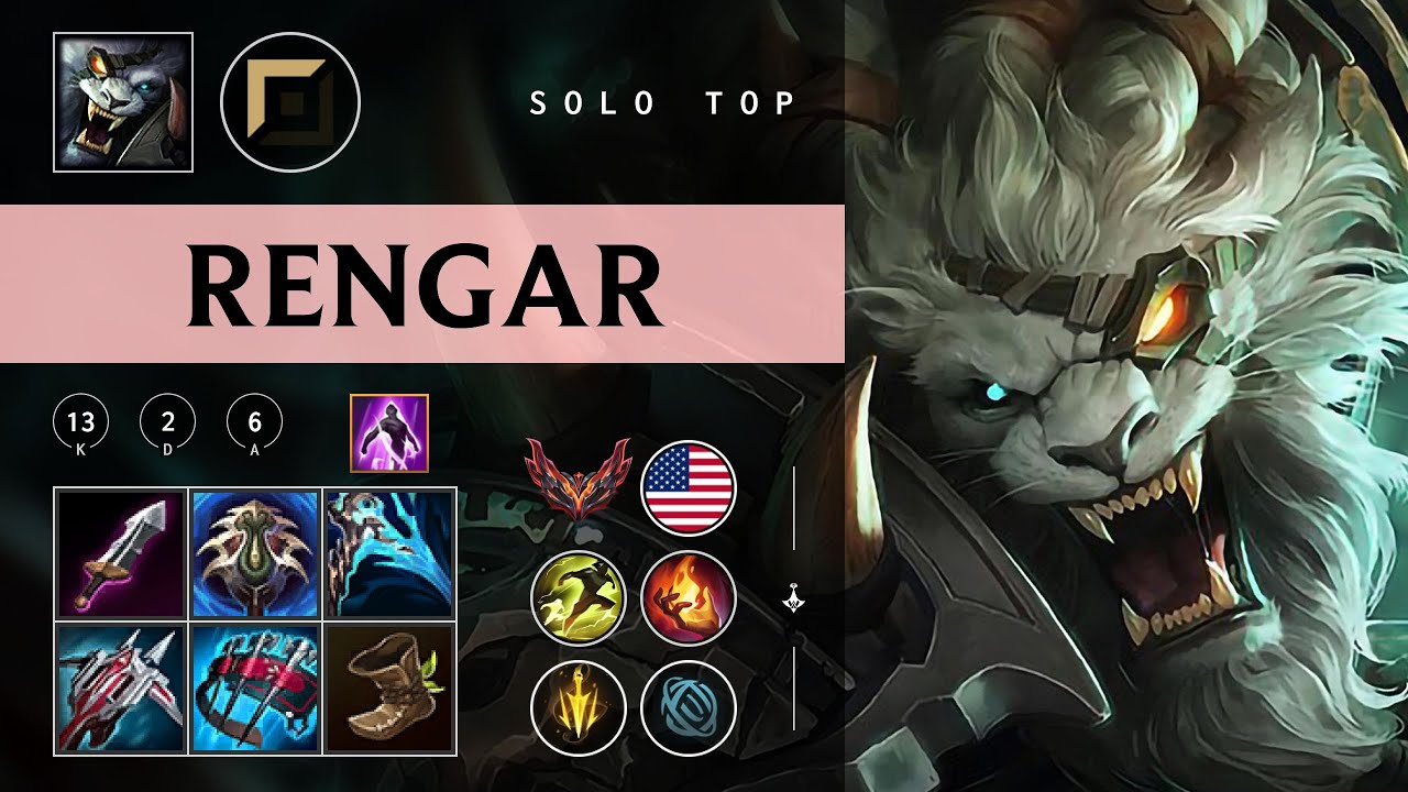 Rengar Top vs Kayle - NA Grandmaster Patch 26.02