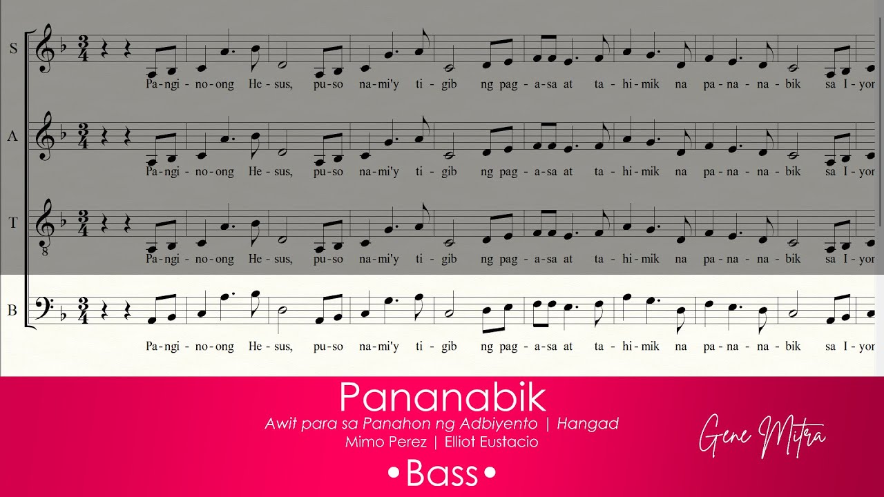 Pananabik | Hangad | Advent • Bass Guide