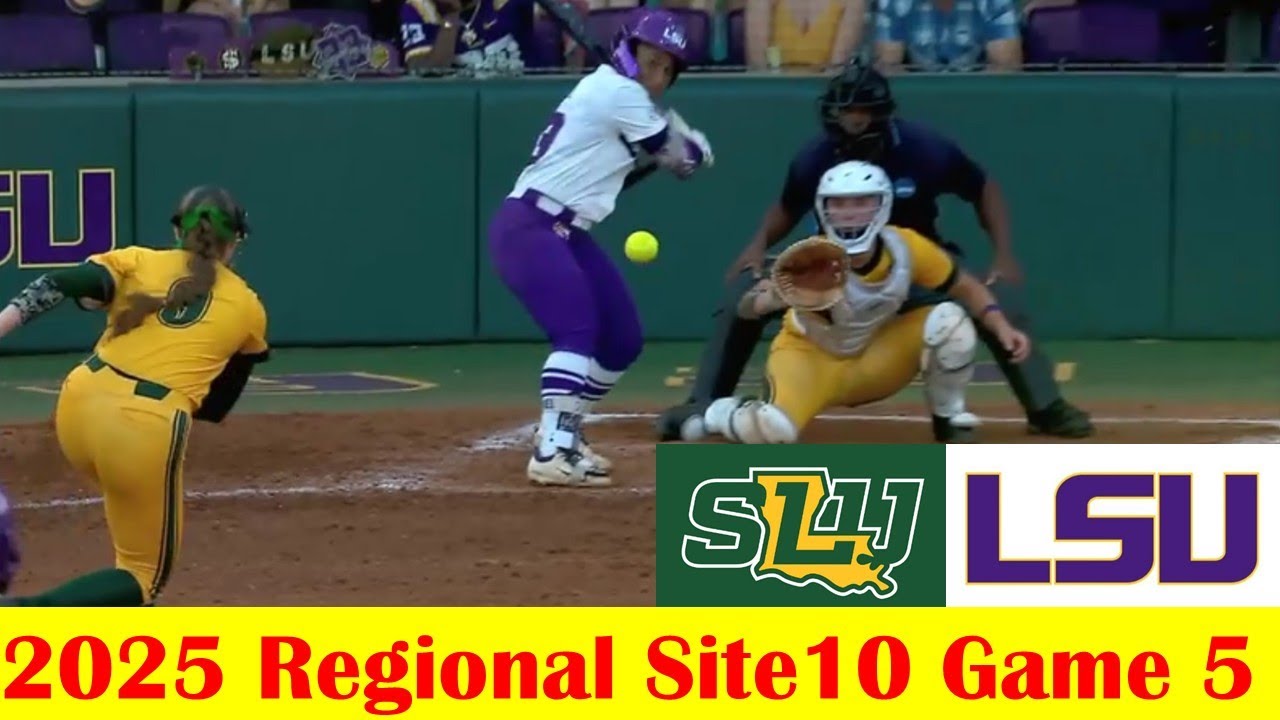 SE Louisiana vs #10 LSU Softball Game Highlights, 2025 NCAA Regional Site 10 Game 5