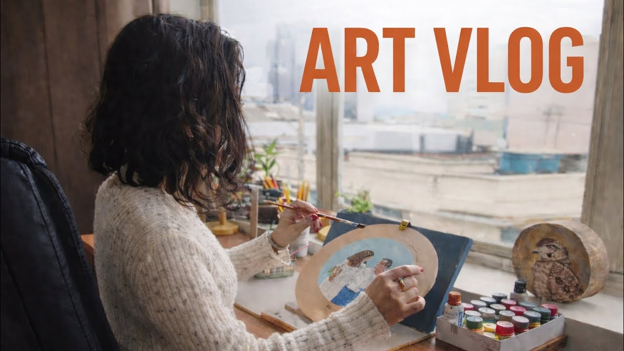 Art Vlog | Pintando e Organizando Meu Ateliê