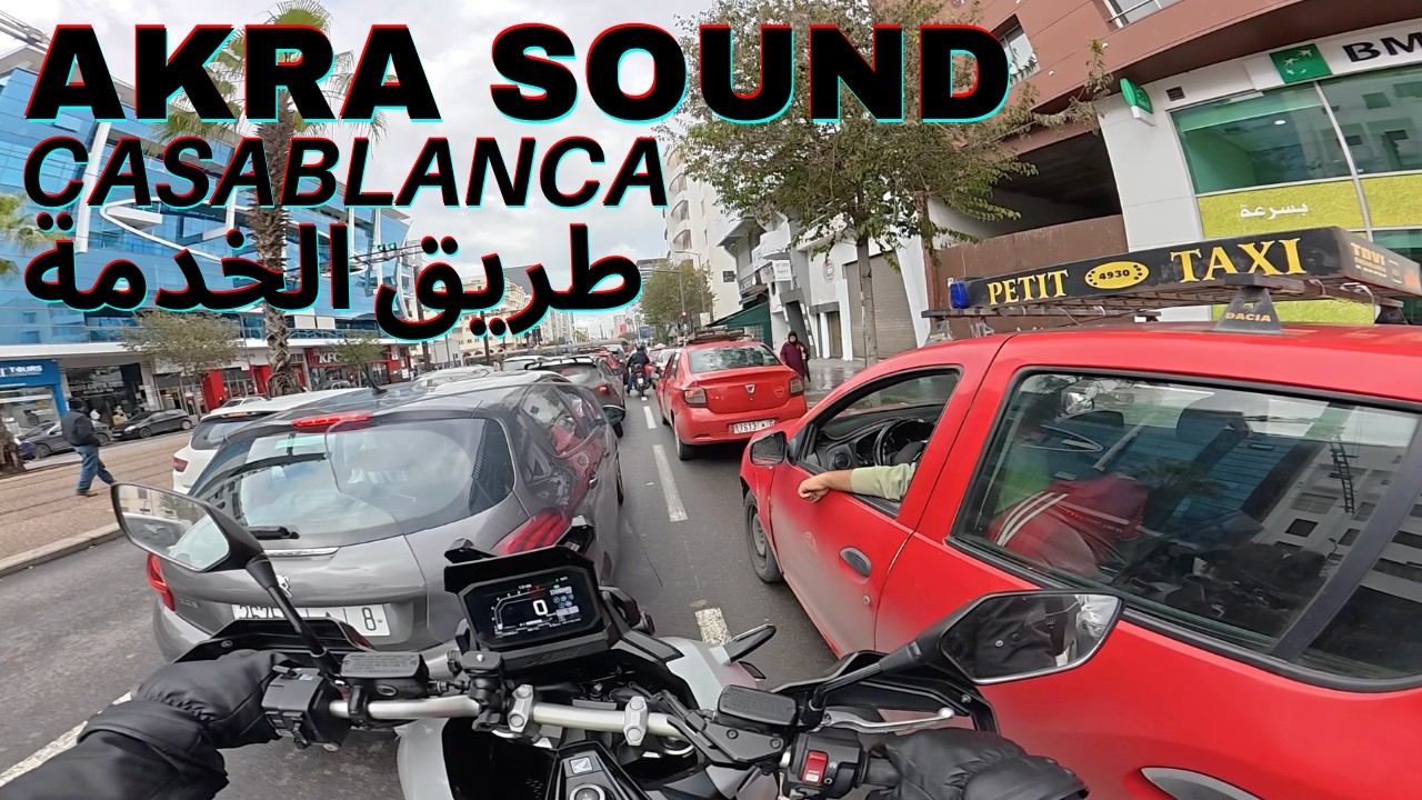 Casablanca Traffic Madness 😵‍💫 XADV 750 Akrapovic Sound Only 🔥 Ride to Work