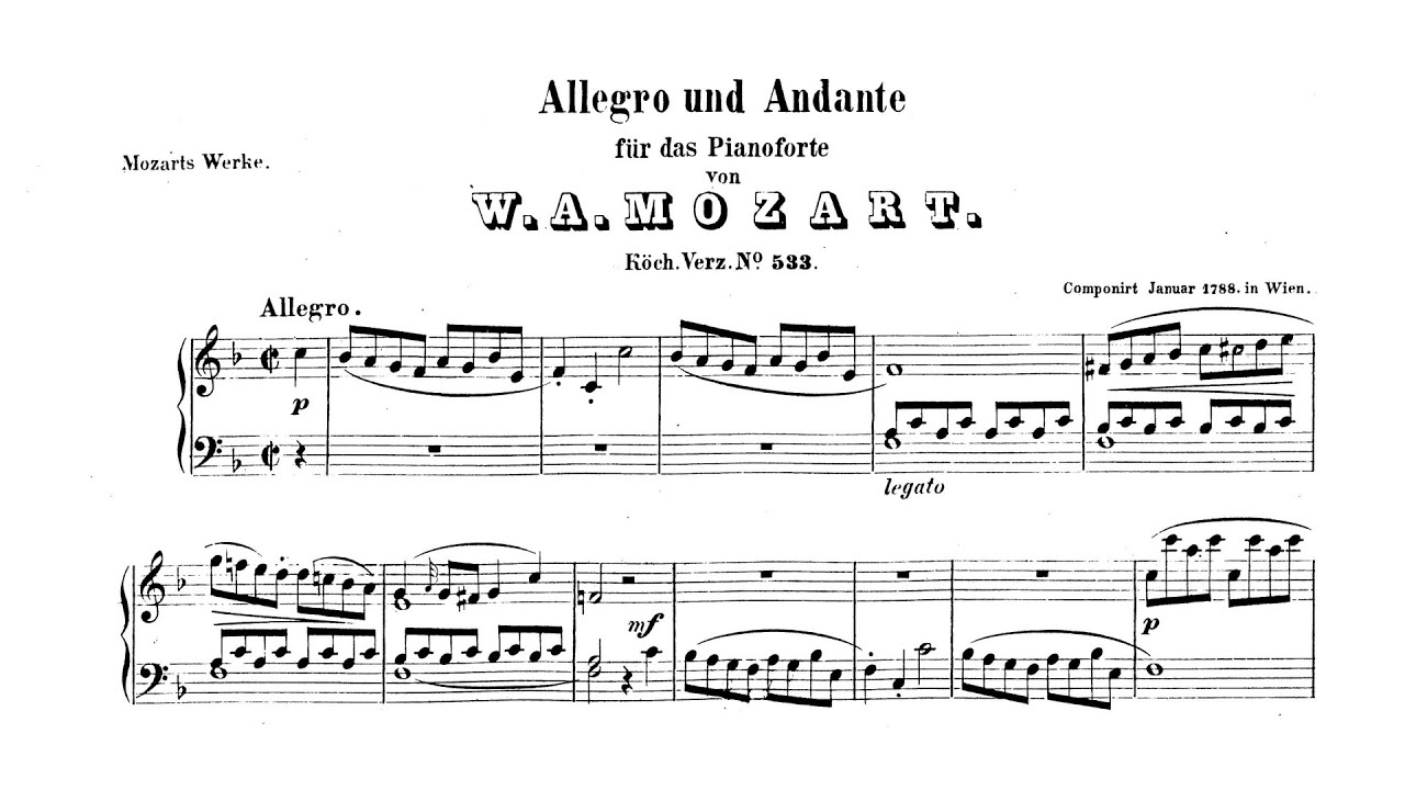 Mozart: Piano Sonata No. 15 in F major, K.533/494 [Uchida]