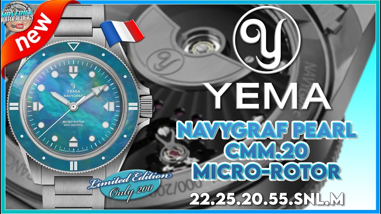 Французский бренд Yema выпускает великолепные часы! | Navygraf Pearl Micro-Rotor Automatic