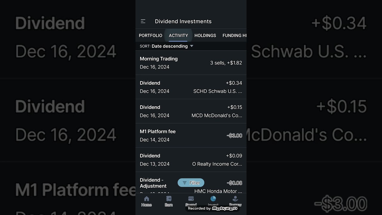 M1 Finance Dividend Portfolio Daily Update #Part 181