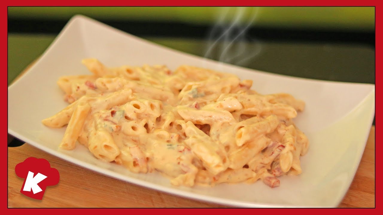 RECETA DE MACARRONES A LA CARBONARA con NATA | COMO HACER MACARRONES A LA CARBONARA con NATA