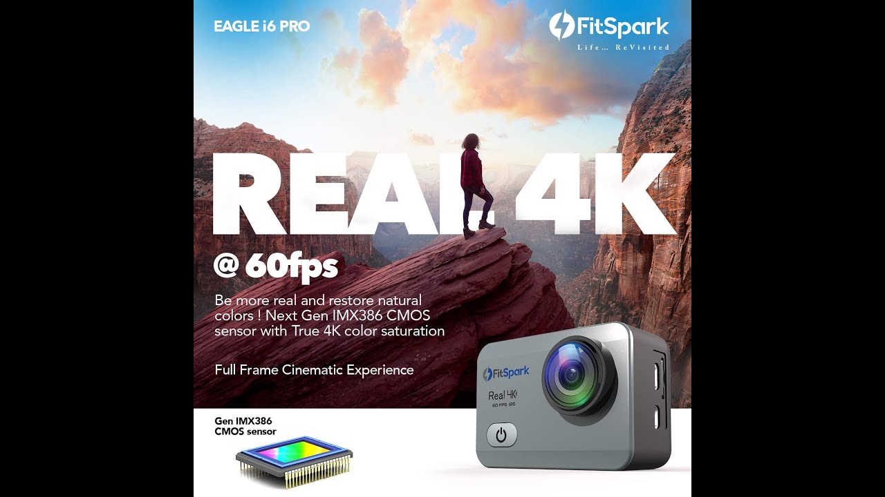 FitSpark Eagle i6 PRO Real 4K@60fps || Budget Action Camer || Review || Unboxing || Sample Video