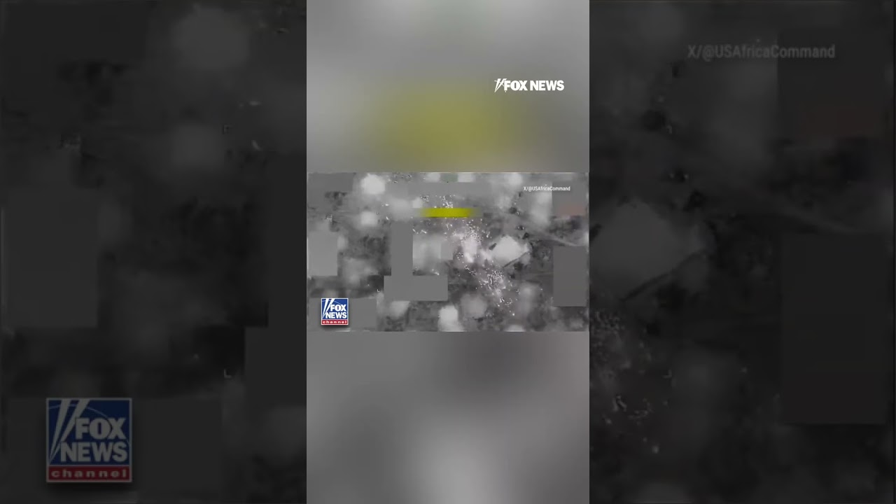AFRICOM releases video of airstrike that killed top ISIS leader #shorts #foxnews #news #fox