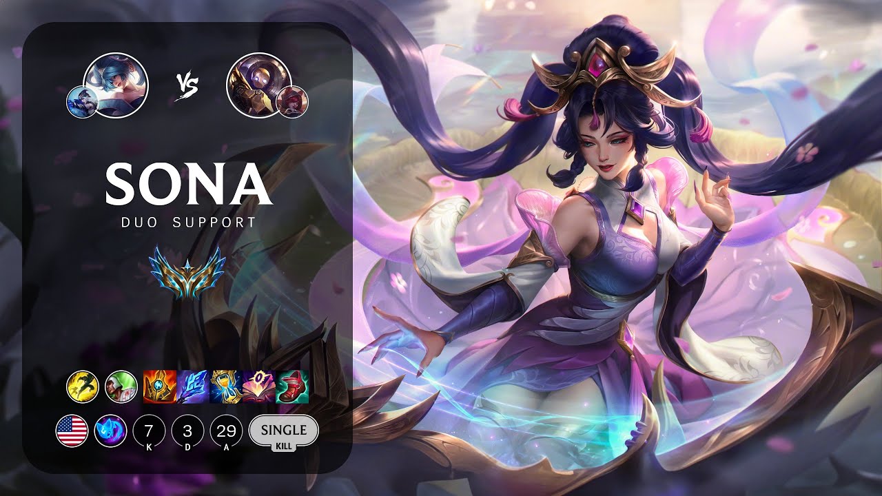 Sona Support vs Blitzcrank - NA Challenger Patch 13.17