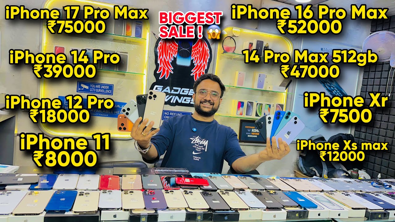 Biggest iPhone Sale Ever 🔥 I Cheapest iPhone Market | Second Hand Mobile | iPhone16 Pro iPhone 17