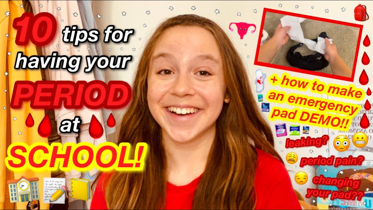10 СОВЕТОВ для тех, у кого месячные в ШКОЛЕ! (+ как сделать ДЕМОНСТРАЦИЮ прокладки на случай ЧС!!)