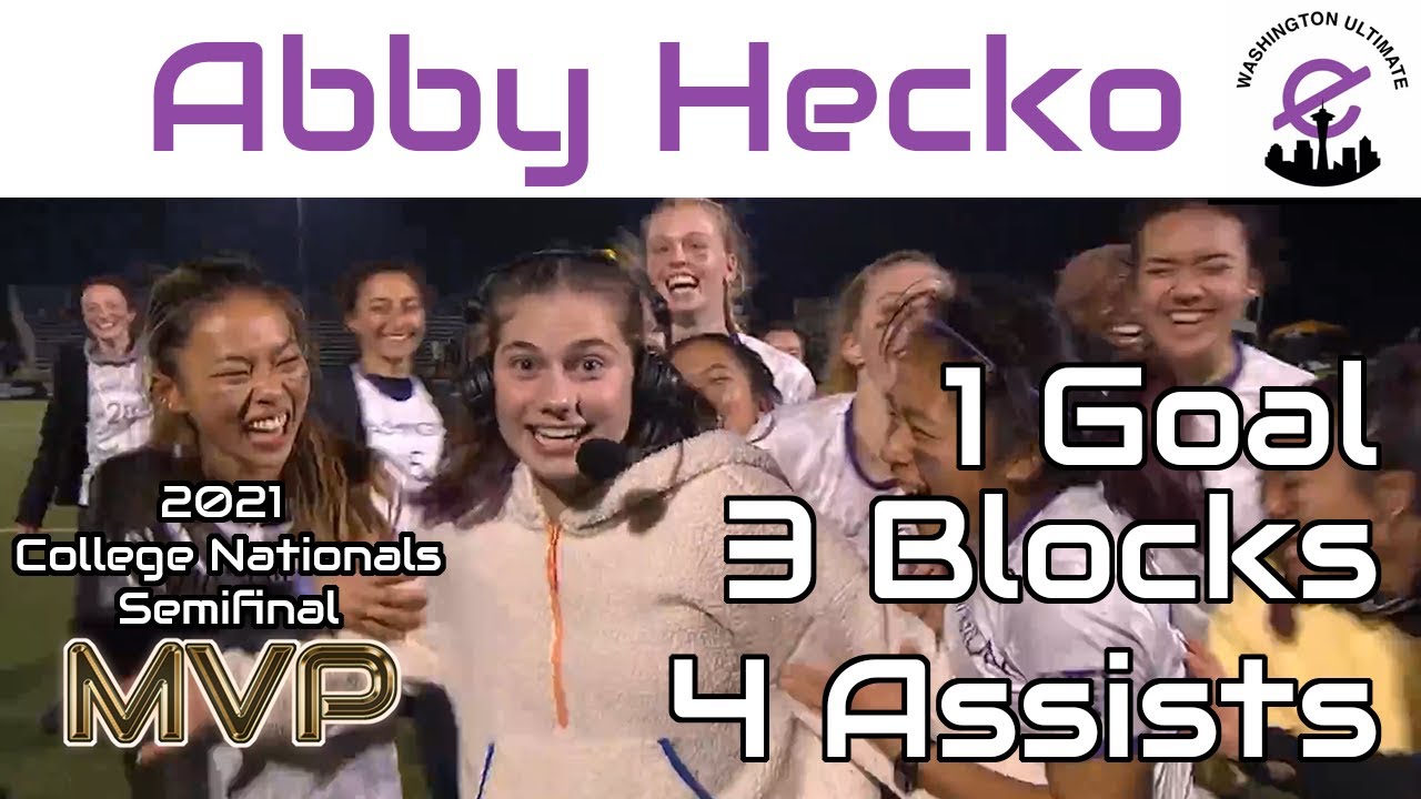 Abby Hecko | 1G 4A 3D | MVP Highlights Washington vs. Carleton | College Nationals Semifinal 2021