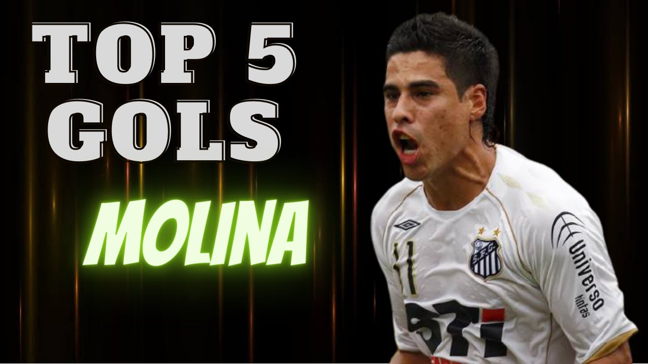 Molina - Top 5 Gols pelo Santos