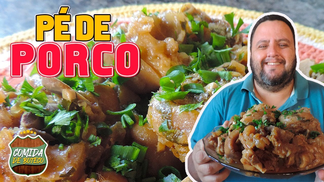 Como fazer PÉ DE PORCO fácil e rápido - Série Comida de Boteco