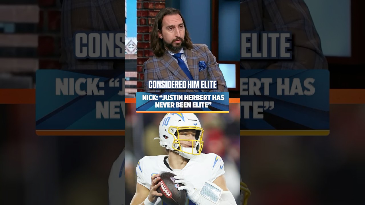 Nick says Justin Herbert has NEVER been elite #football #justinherbert