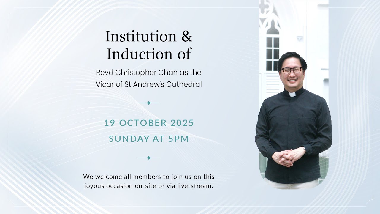 Institution and Induction Service • 5pm • 19 Oct 2025