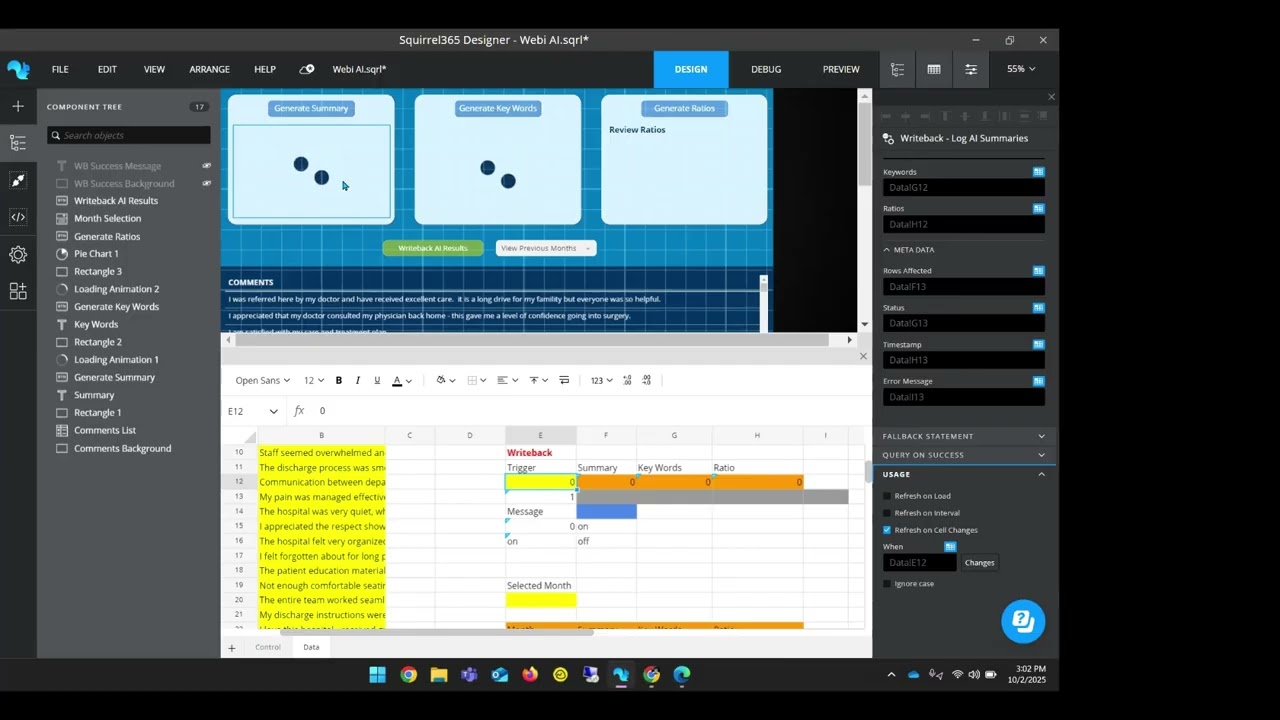 How to do Write Back and AI in BusinessObjects Web Intelligence