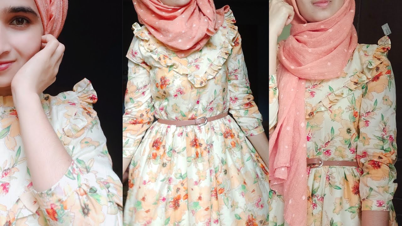 DIY - Latest maxi dress /stylish Arabic dress Full tutorial