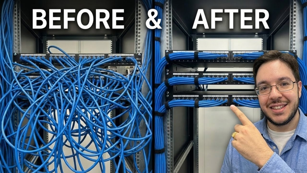 How to make your ethernet patch panel nice and neat 