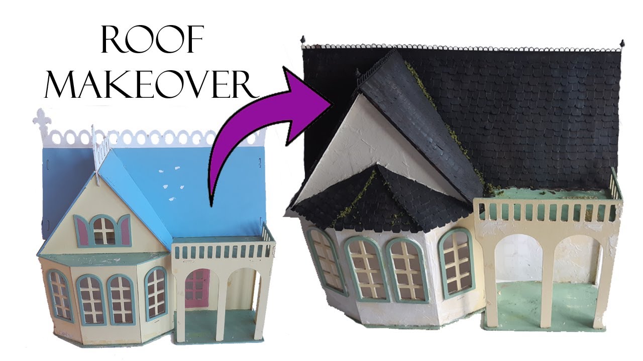 Dollhouse Roof Makeover | Making DIY Miniature Shingles