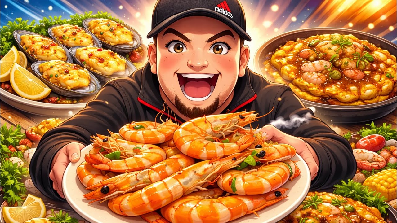 SHRIMP 🦐 BIG • JUICY • HUGE • AT The BUFFET • CHINA Harvest Buffet Phoenix, Az