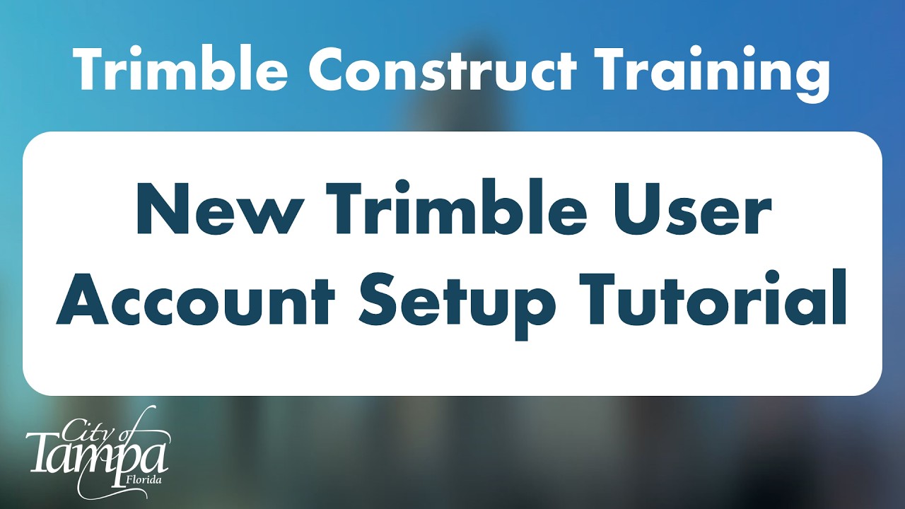 New Trimble Unity Construct user login tutorial