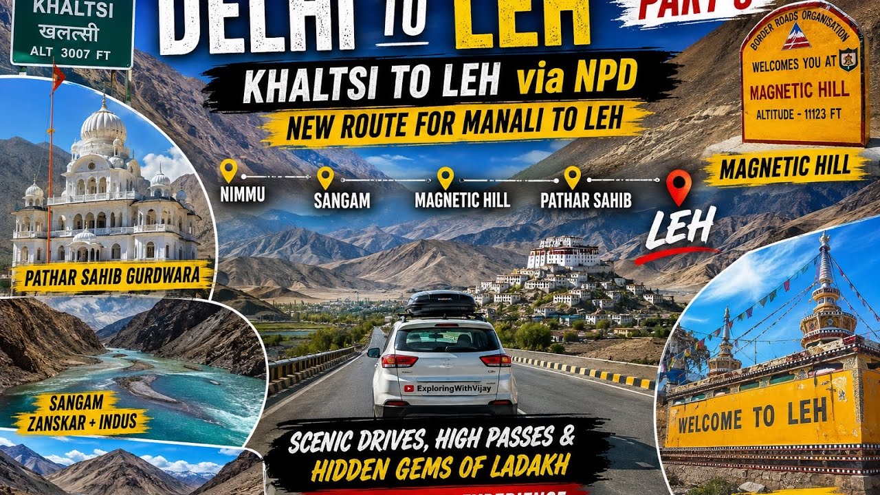 Leh Entry Like Never Before 😍 | NPD Route Road Trip Experience #ExplorePlacesNature