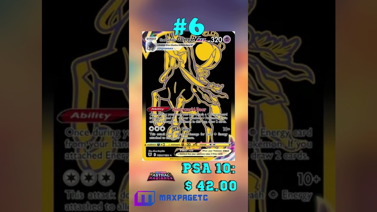 Top 10 Calyrex Full Art Pok&eacute;mon Cards #tcg#pok&eacute;mon#calyrex #fullart