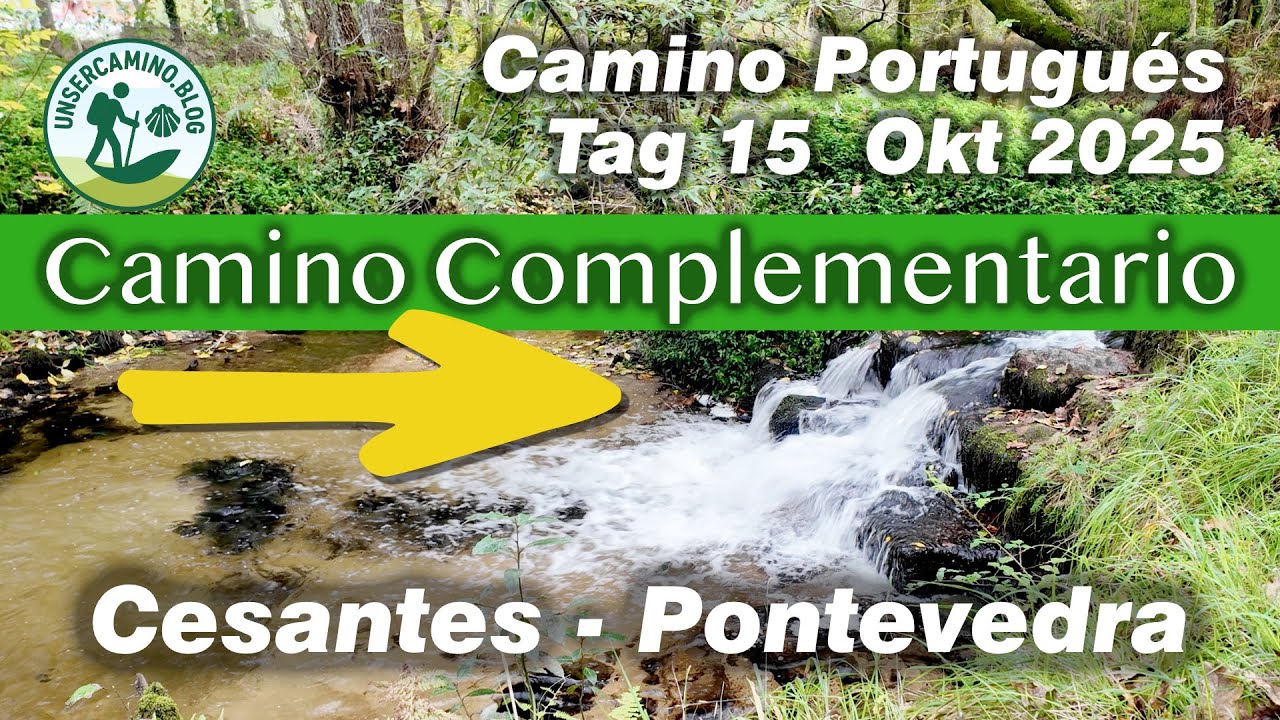 Tag 15 Cesantes - Pontevedra  Camino Complementario  Camino Portugués Okt. 2025