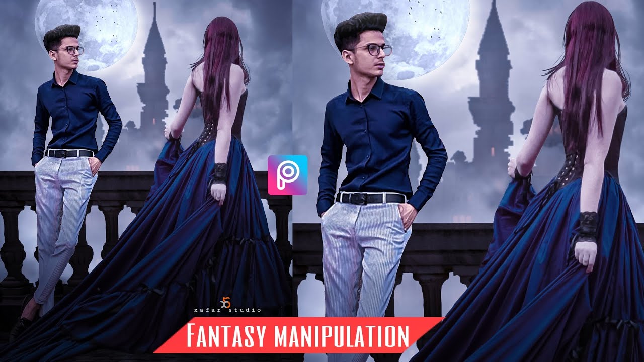 Picsart Vampires Night Concept | PicsArt Fantasy Manipulation Photo editing Tutorial l Xafar Studio