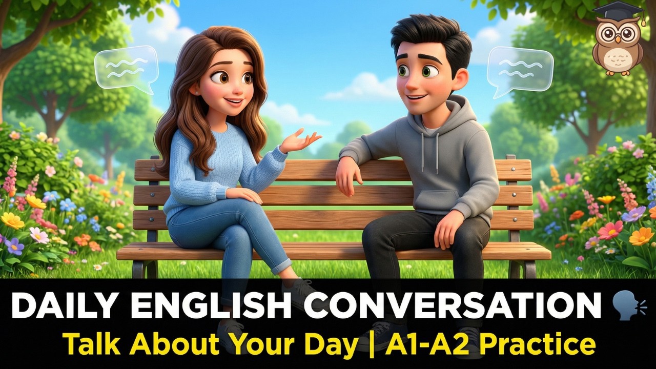 Daily English Conversation Practice 🗣️ | Learn How To Talk About Your Day | A1-A2 English Podcast