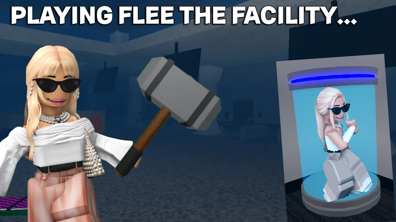 Играю в FLEE THE FACILITY впервые в Roblox