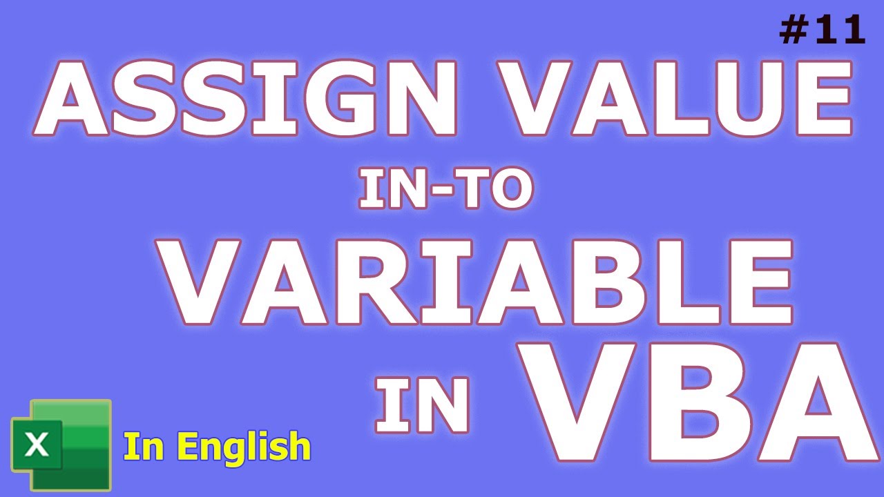 Assign value into Variable in  #Excel VBA🔥 | Beginners tutorial in English | #Macro MasterMind &ndash; 11