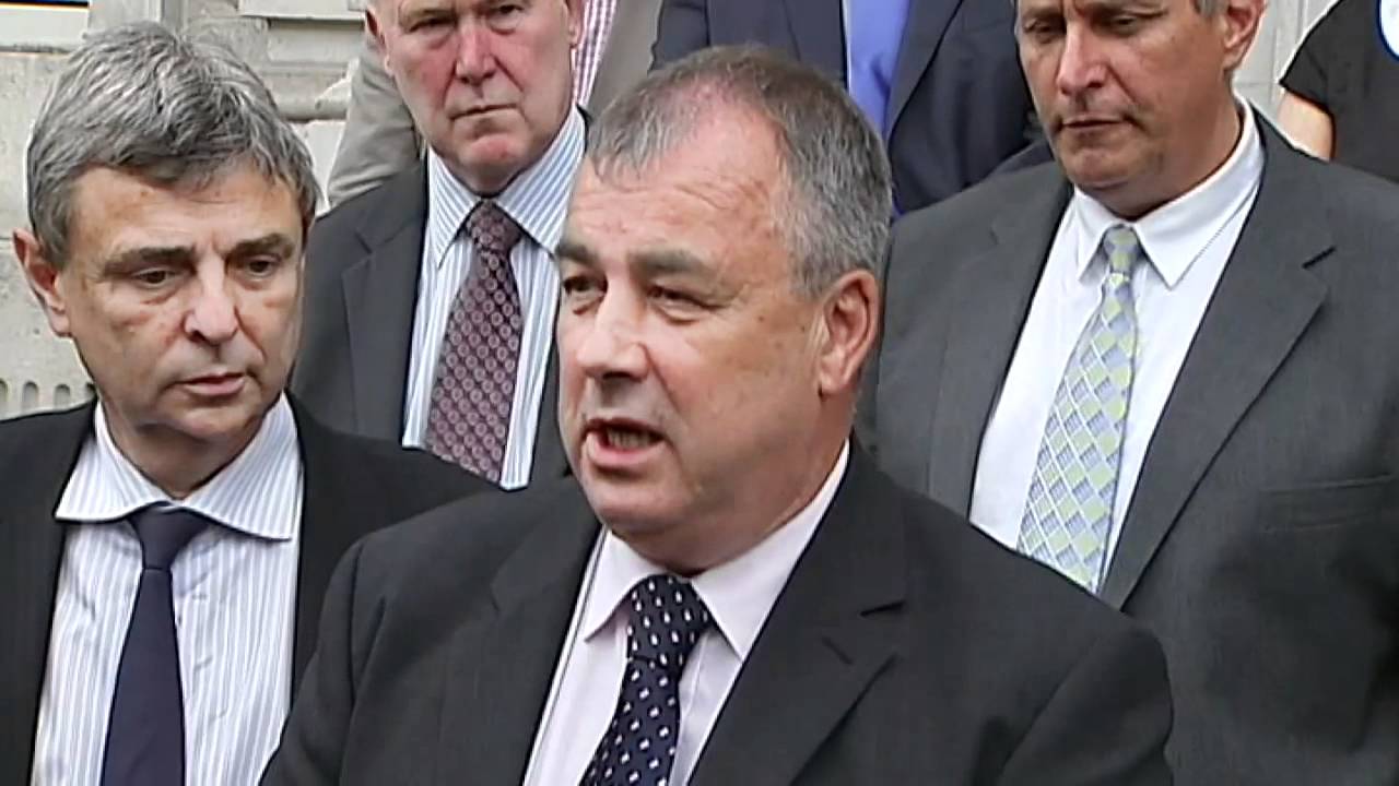 Brendan Barber speaks on June 30 strikes