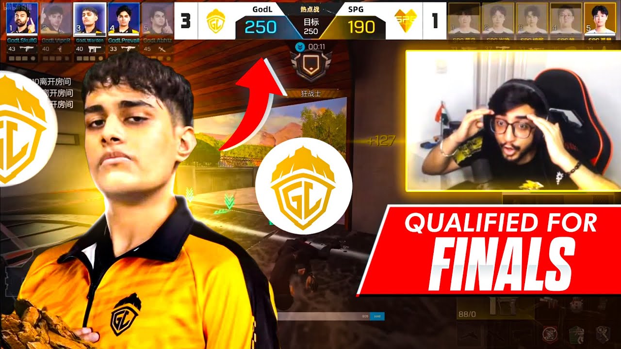 Godlike qualifies for FINALS by defeating China's SPG on LAN (4-1) in CDM s9! : CoD Mobile