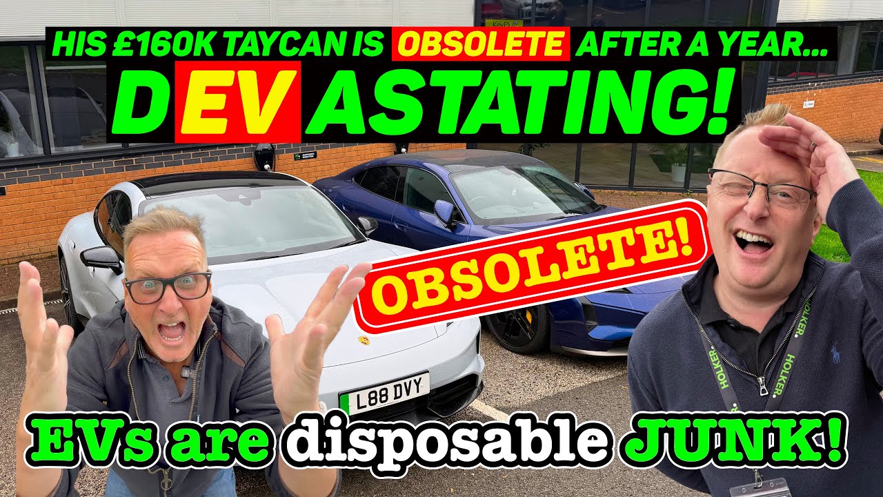 Ужасно - его PORSCHE TAYCAN стоимостью 160 тыс. фунтов стерлингов УСТАРЕЛ всего через ГОД - ЭЛЕКТ...